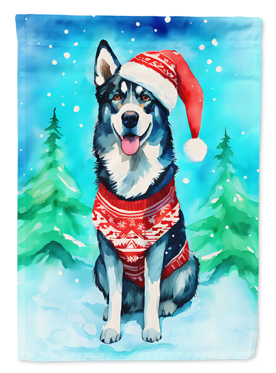 Buy this Siberian Husky Christmas Garden Flag