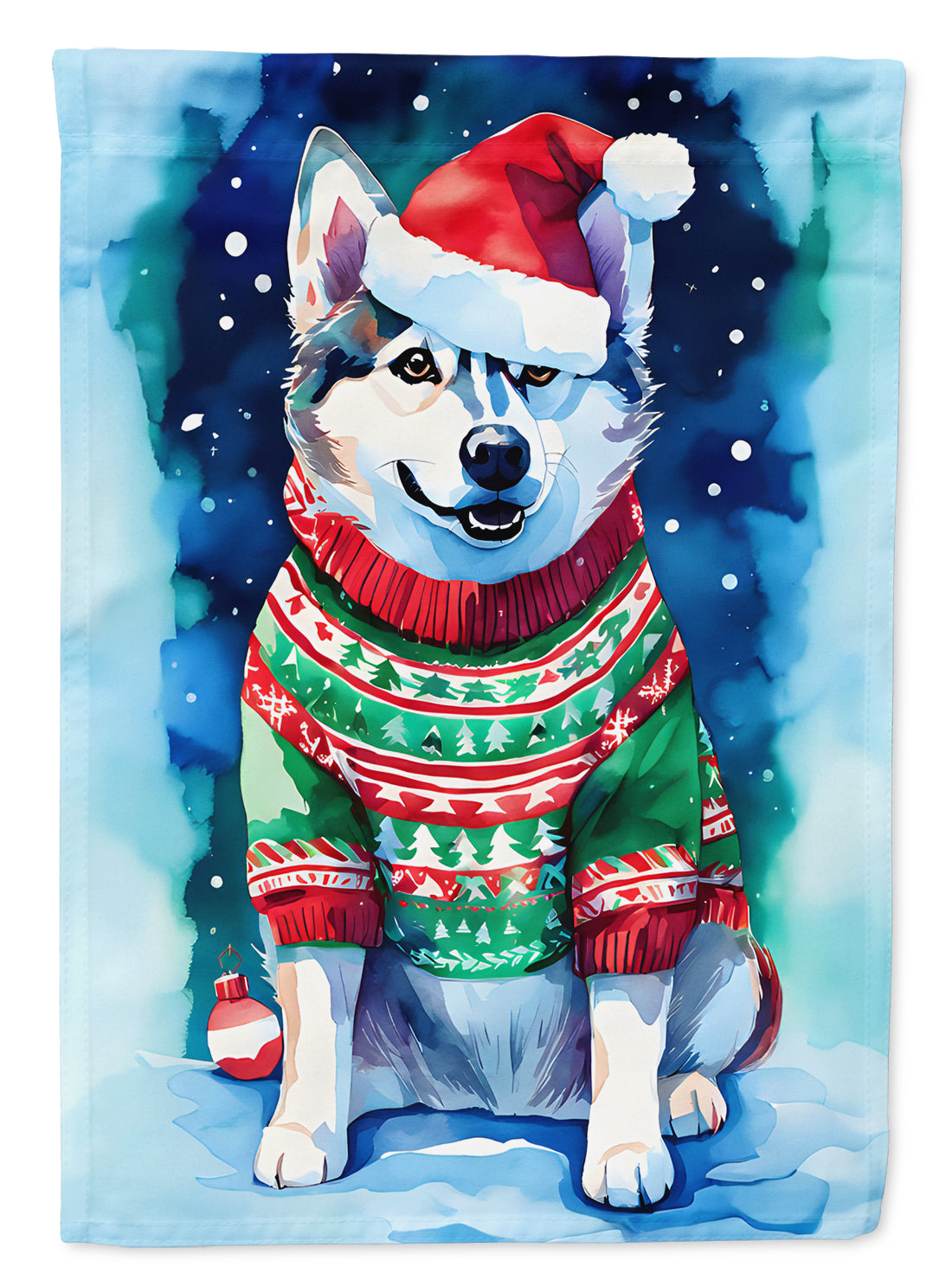 Buy this Siberian Husky Christmas Garden Flag