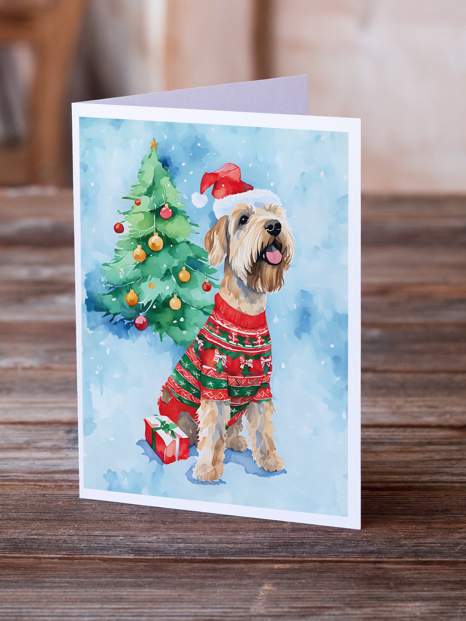 Wheaten Terrier Christmas Greeting Cards Pack of 8