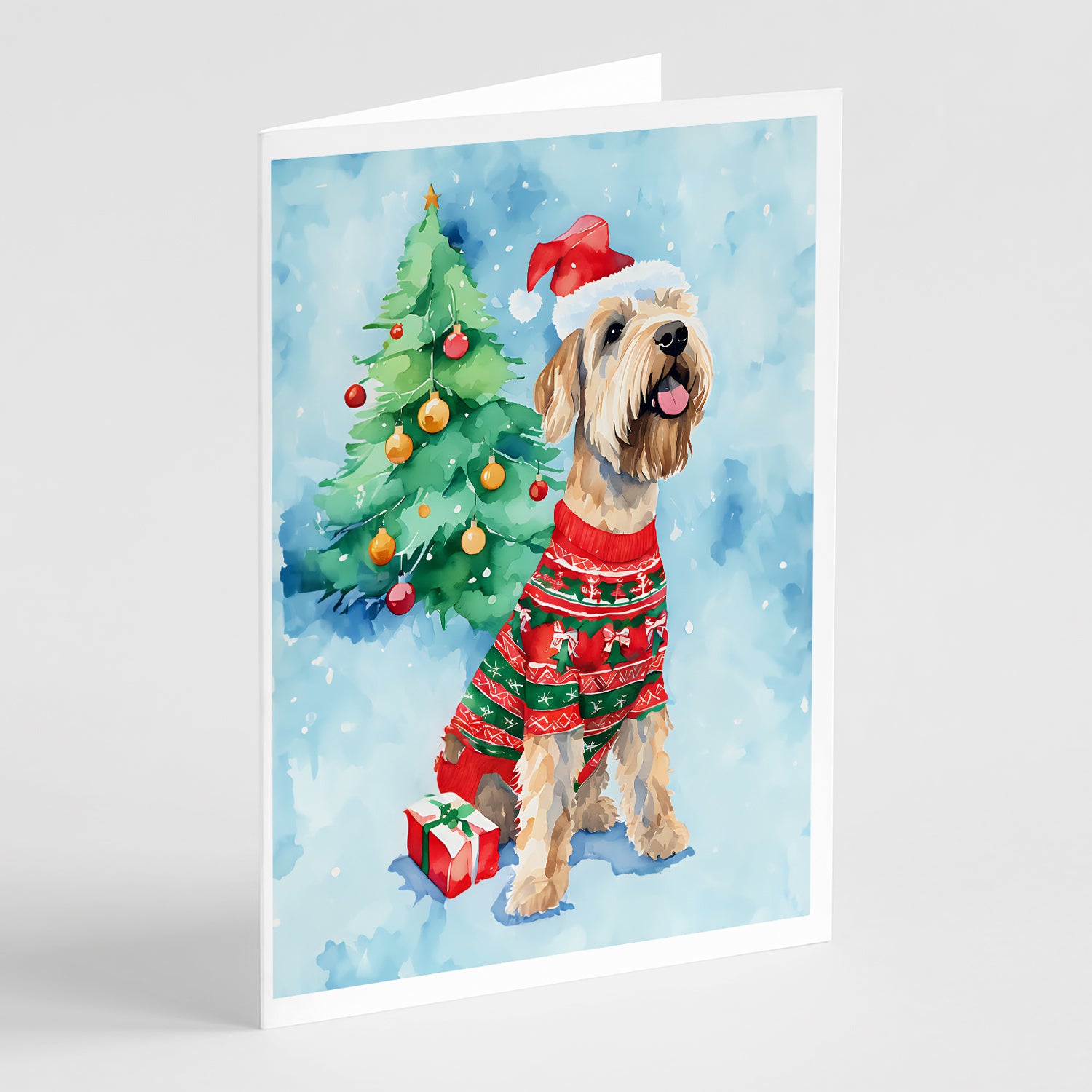 Buy this Wheaten Terrier Christmas Greeting Cards Pack of 8