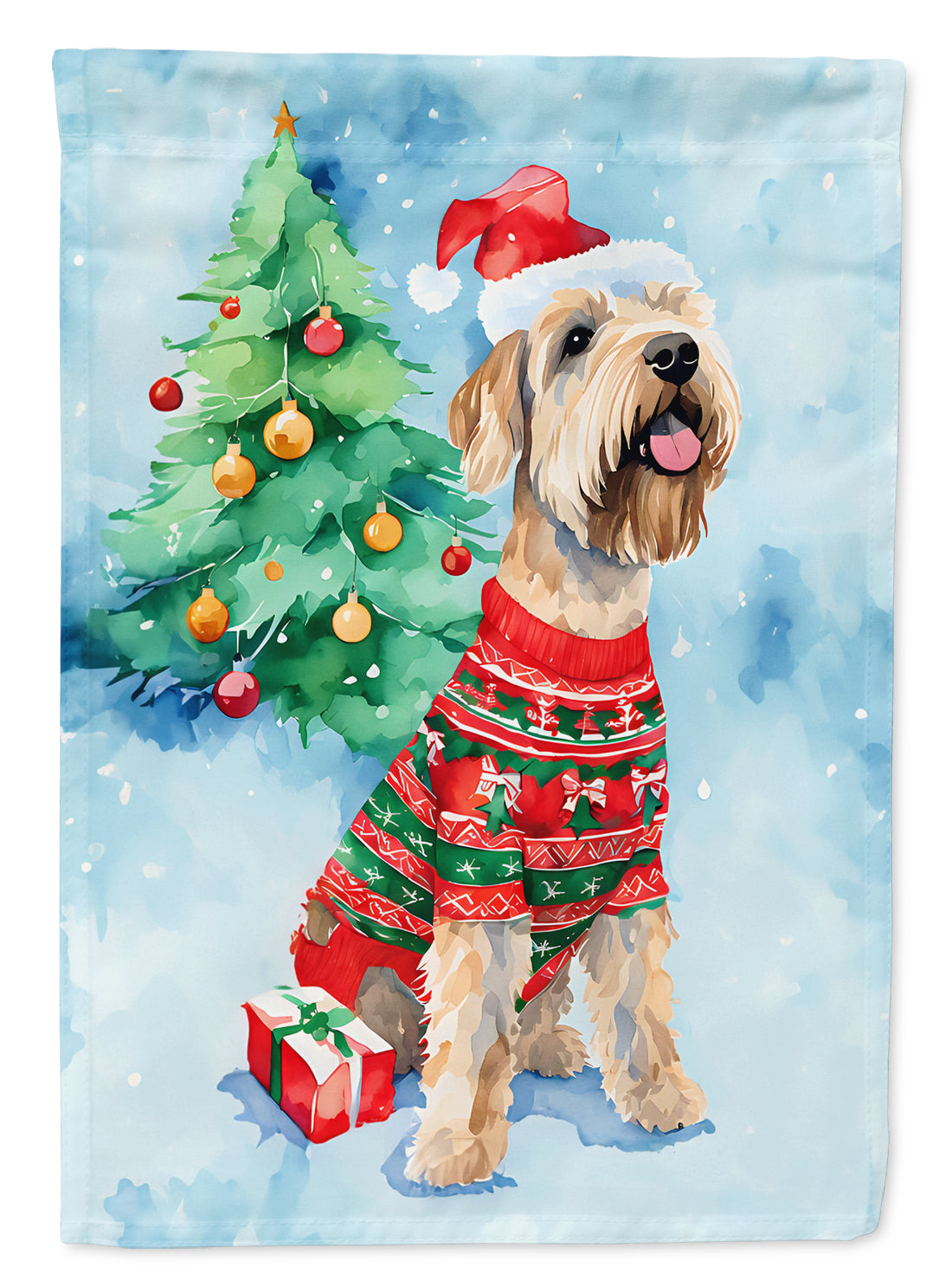 Buy this Wheaten Terrier Christmas Garden Flag