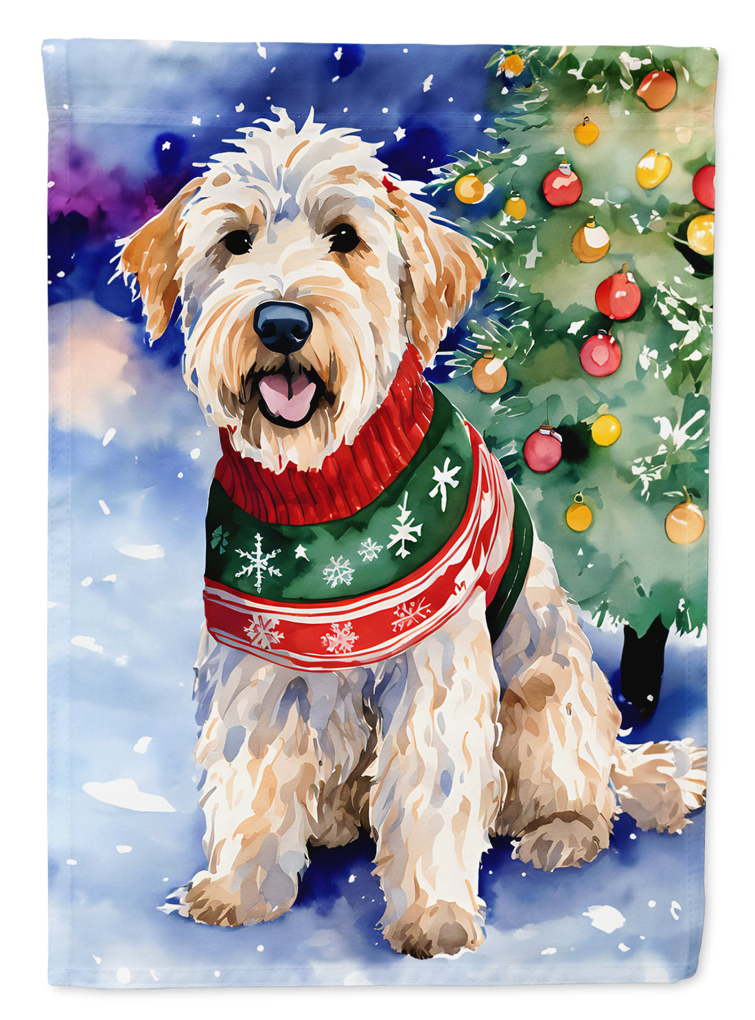 Buy this Wheaten Terrier Christmas Garden Flag