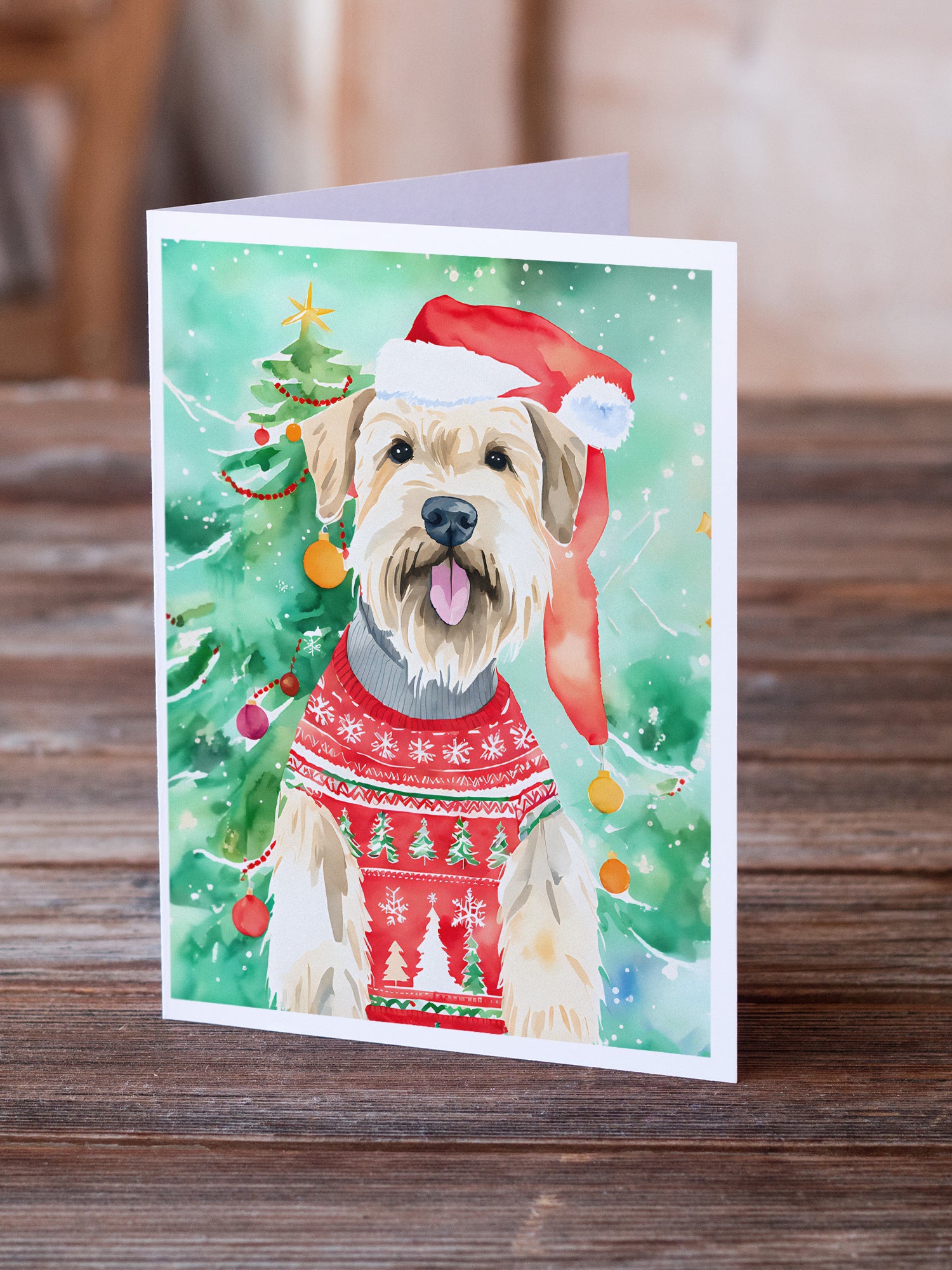 Buy this Wheaten Terrier Christmas Greeting Cards Pack of 8