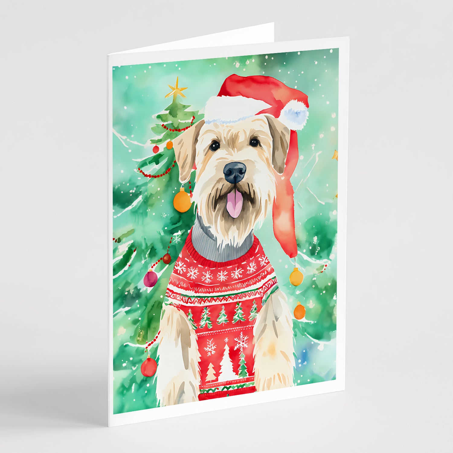 Buy this Wheaten Terrier Christmas Greeting Cards Pack of 8