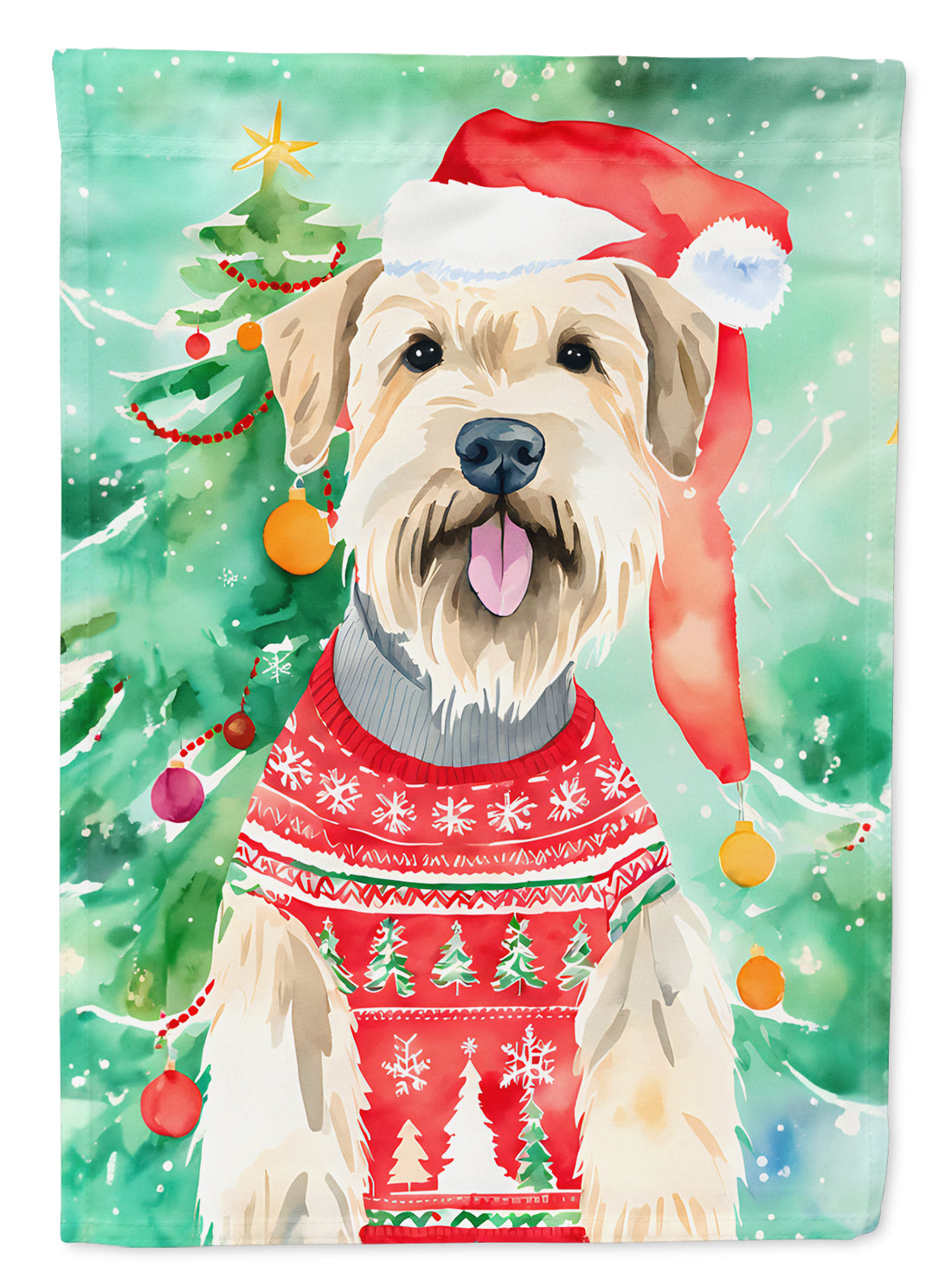 Buy this Wheaten Terrier Christmas Garden Flag