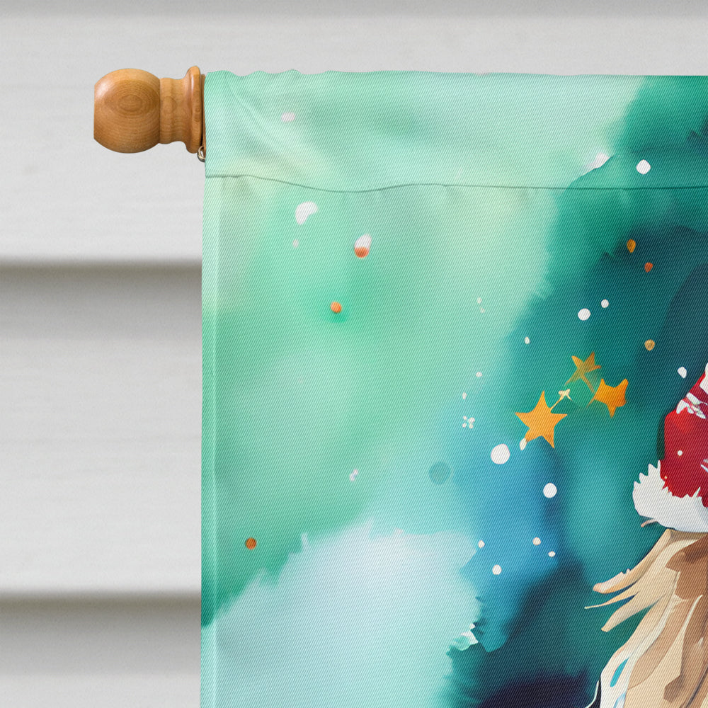 Tibetan Mastiff Christmas House Flag