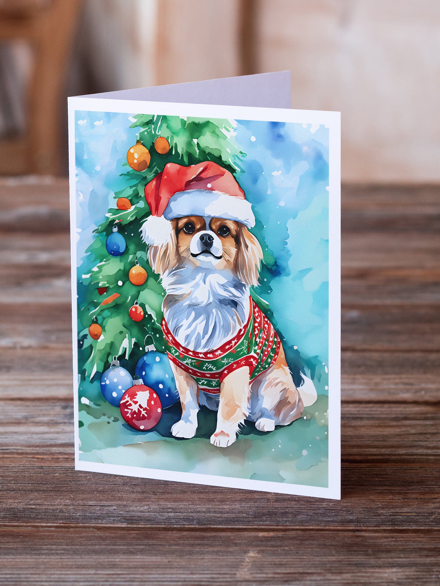 Buy this Tibetan Spaniel Christmas Greeting Cards Pack of 8