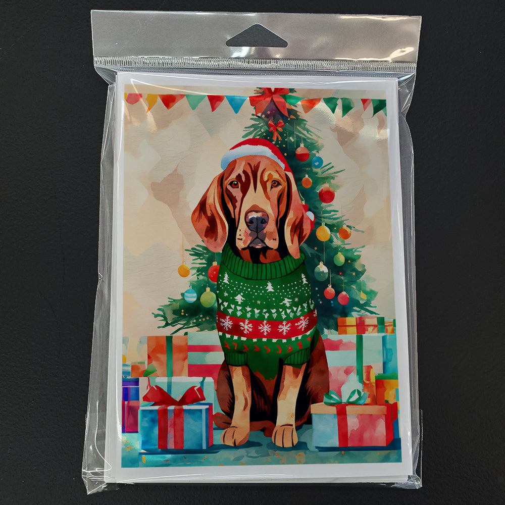 Vizsla Christmas Greeting Cards Pack of 8