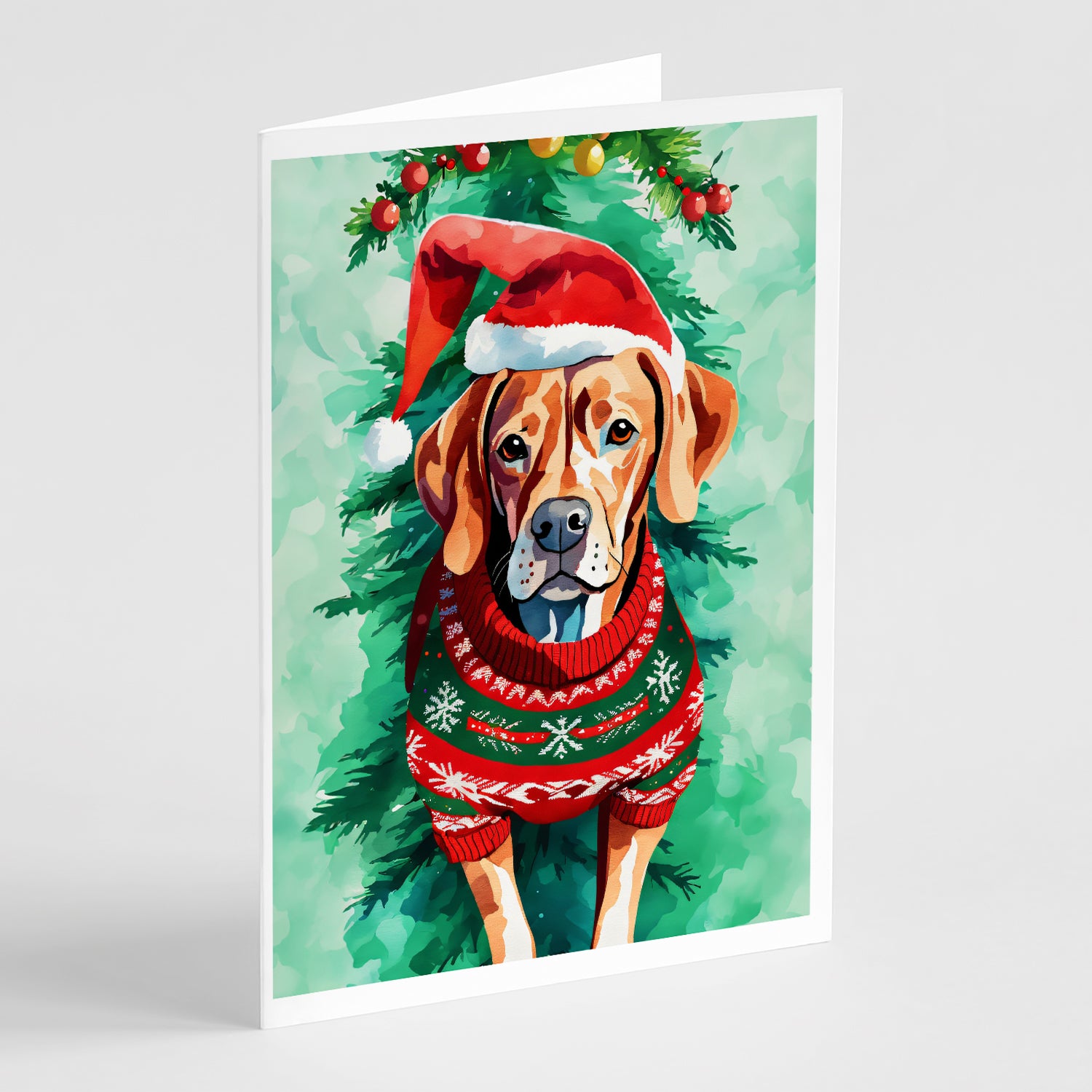 Buy this Vizsla Christmas Greeting Cards Pack of 8