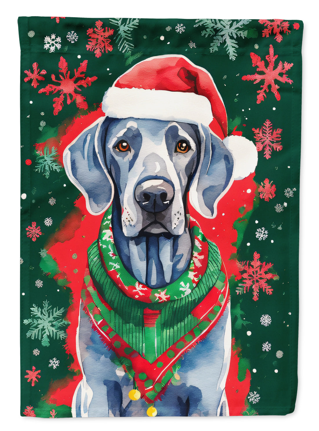 Buy this Weimaraner Christmas House Flag