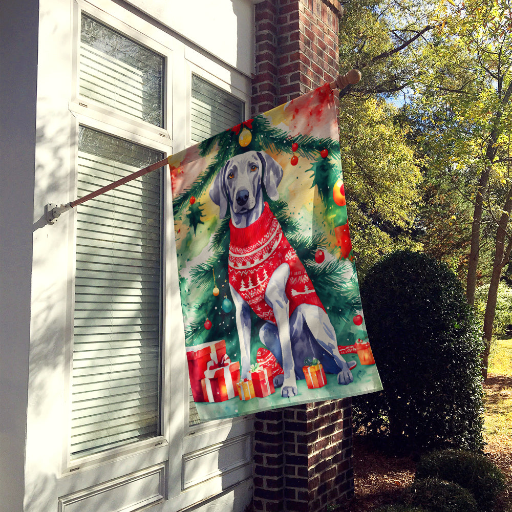 Buy this Weimaraner Christmas House Flag