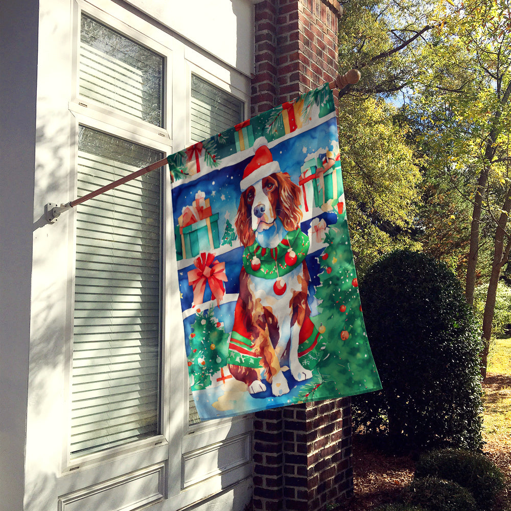 Buy this Welsh Springer Spaniel Christmas House Flag