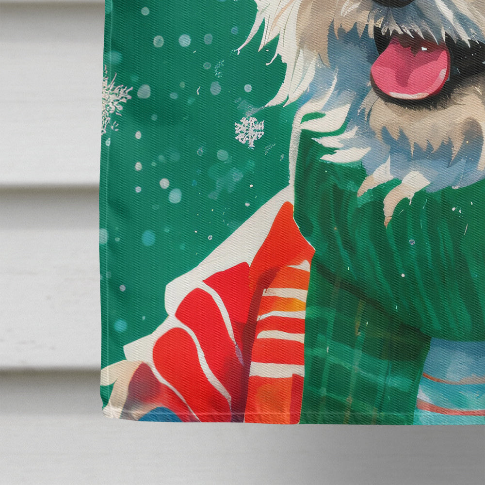 Westie Christmas House Flag