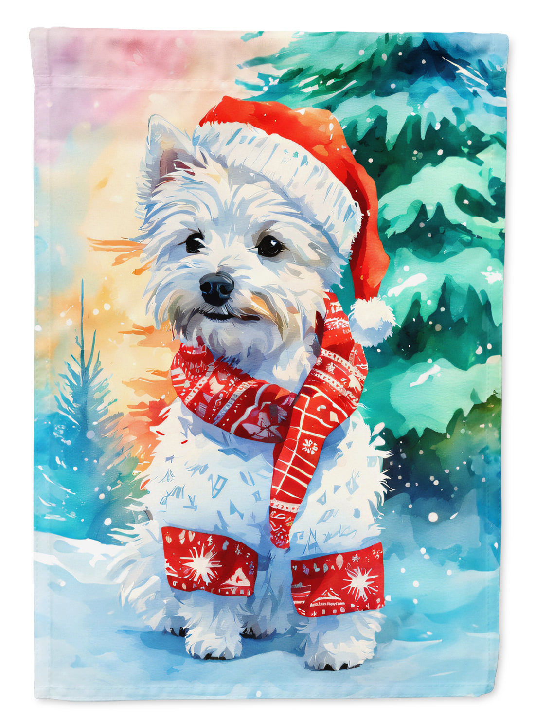 Buy this Westie Christmas Garden Flag