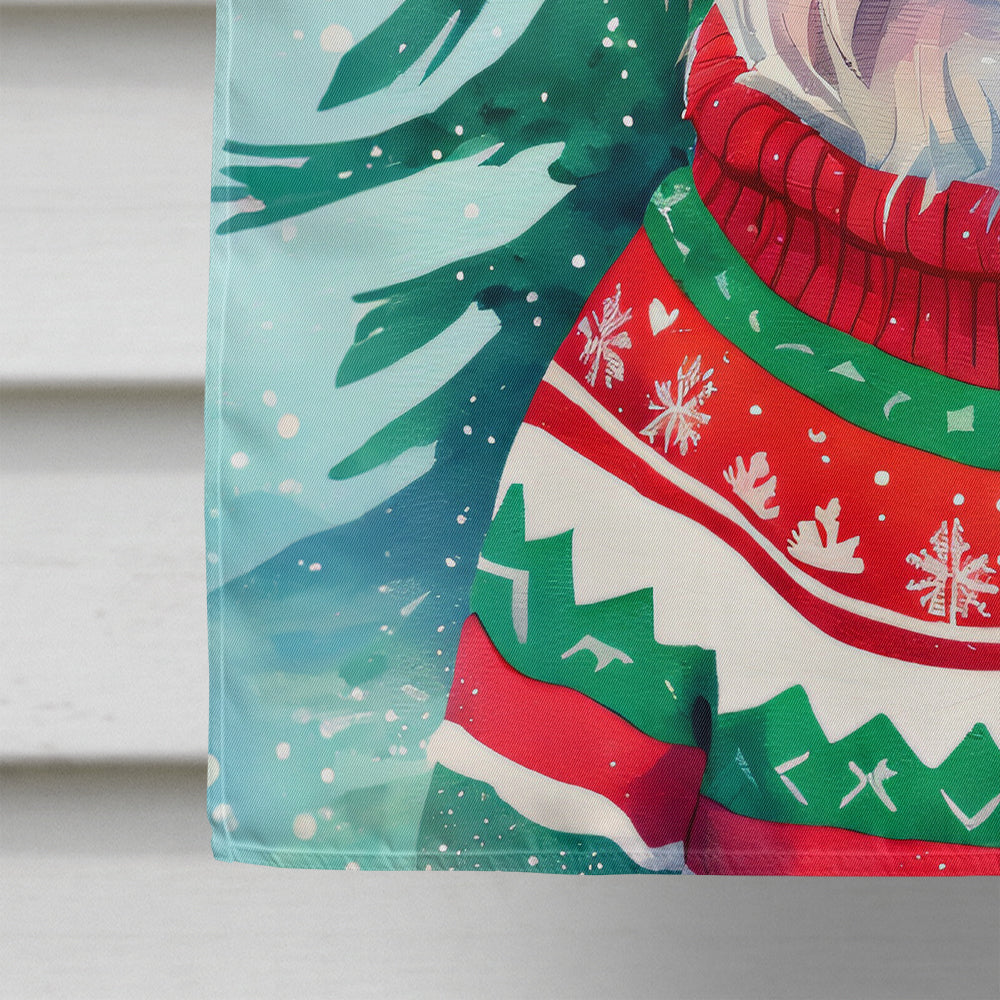 Westie Christmas House Flag