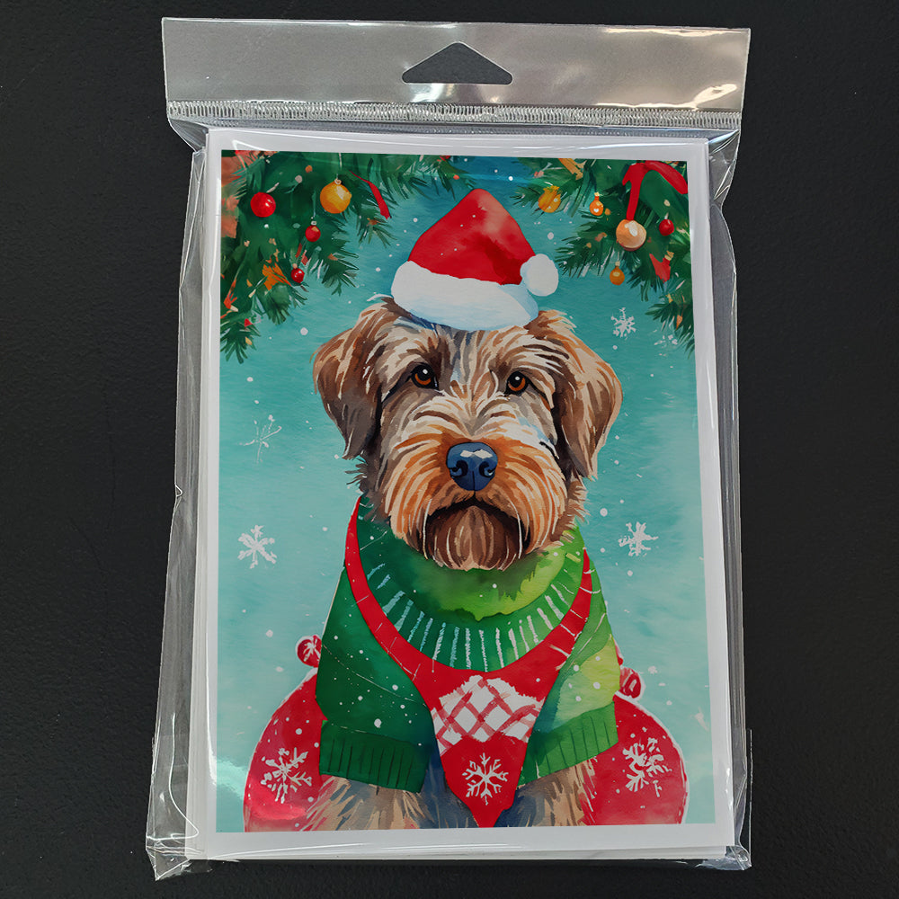 Wirehaired Pointing Griffon Christmas Greeting Cards Pack of 8