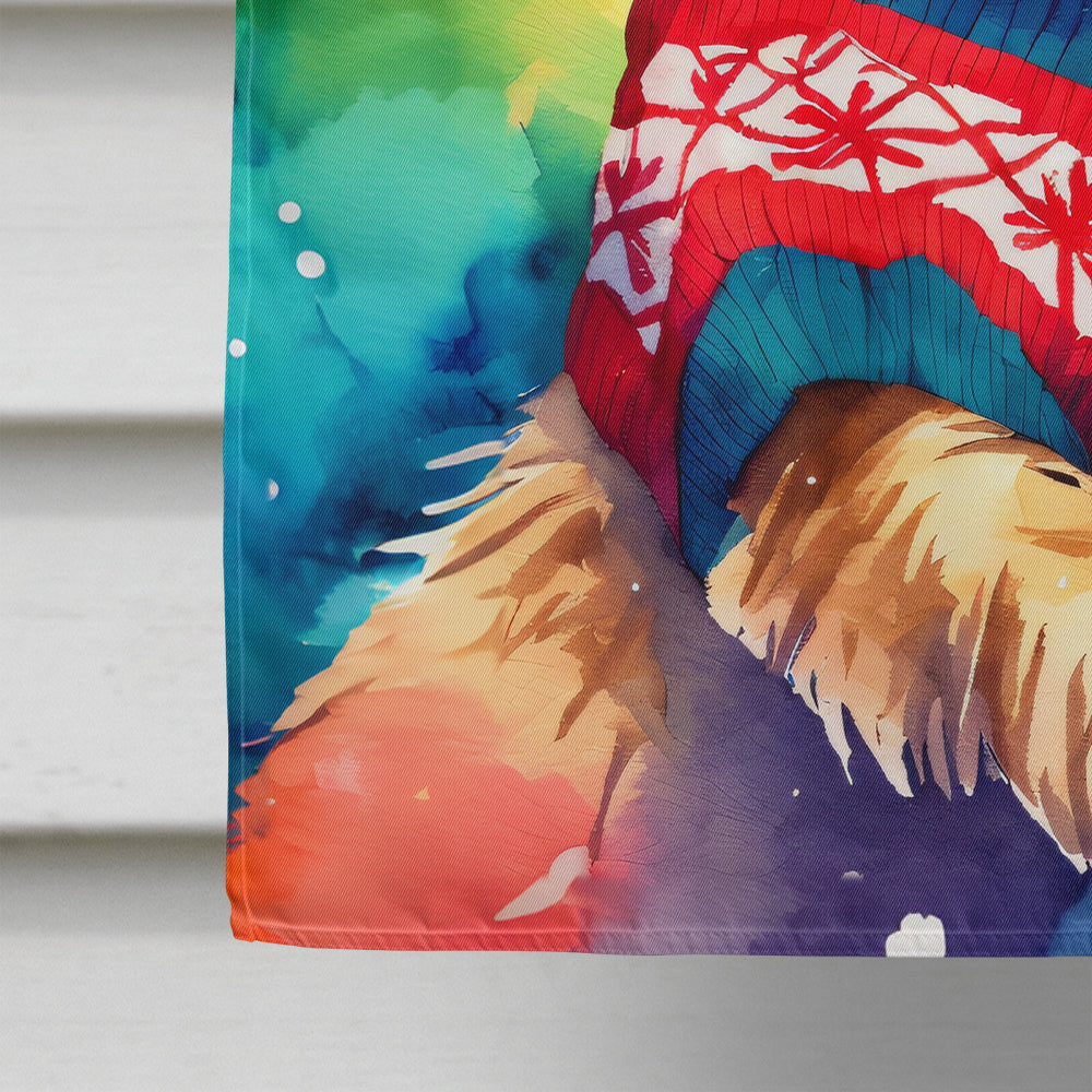 Yorkshire Terrier Yorkie Christmas House Flag