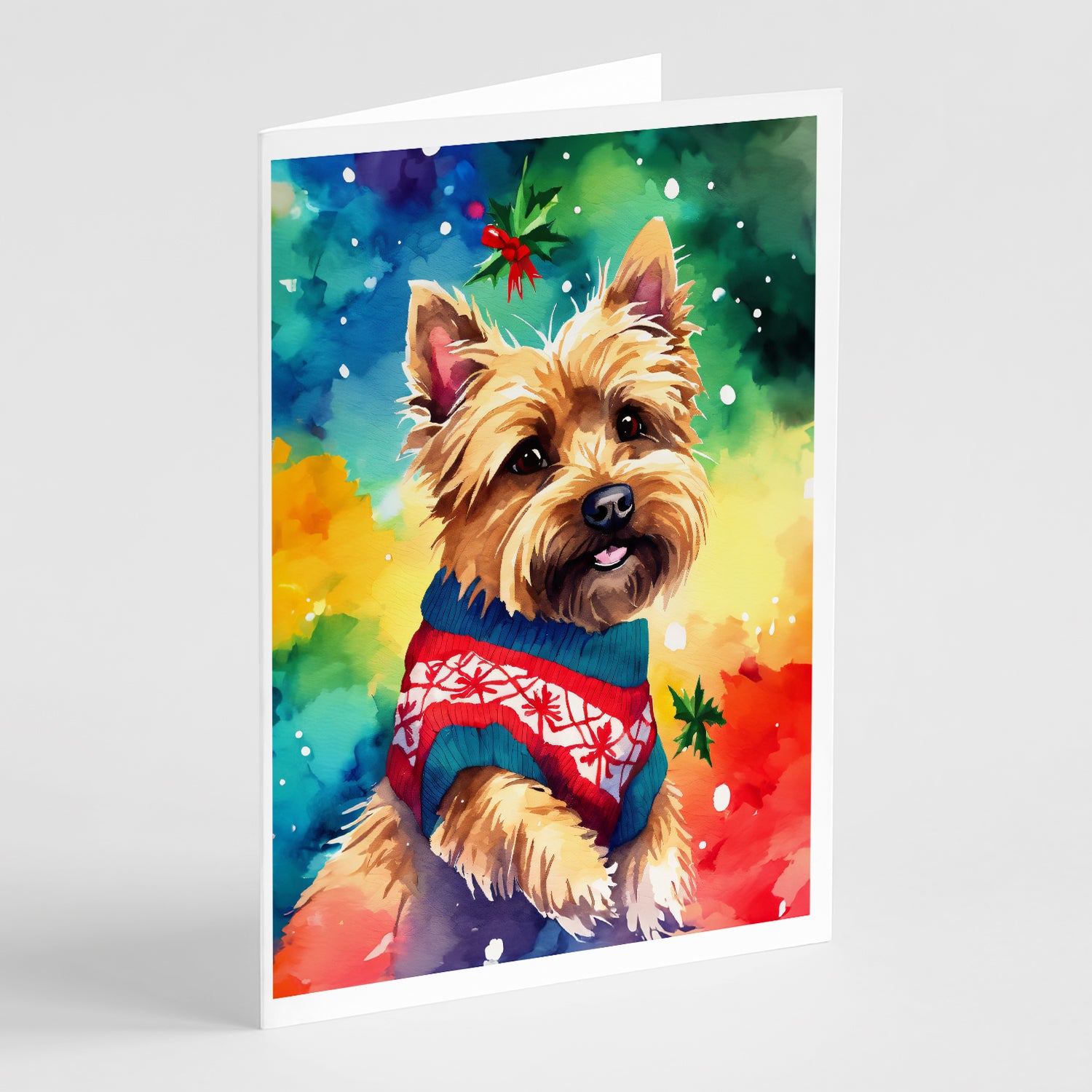 Buy this Yorkshire Terrier Yorkie Christmas Greeting Cards Pack of 8