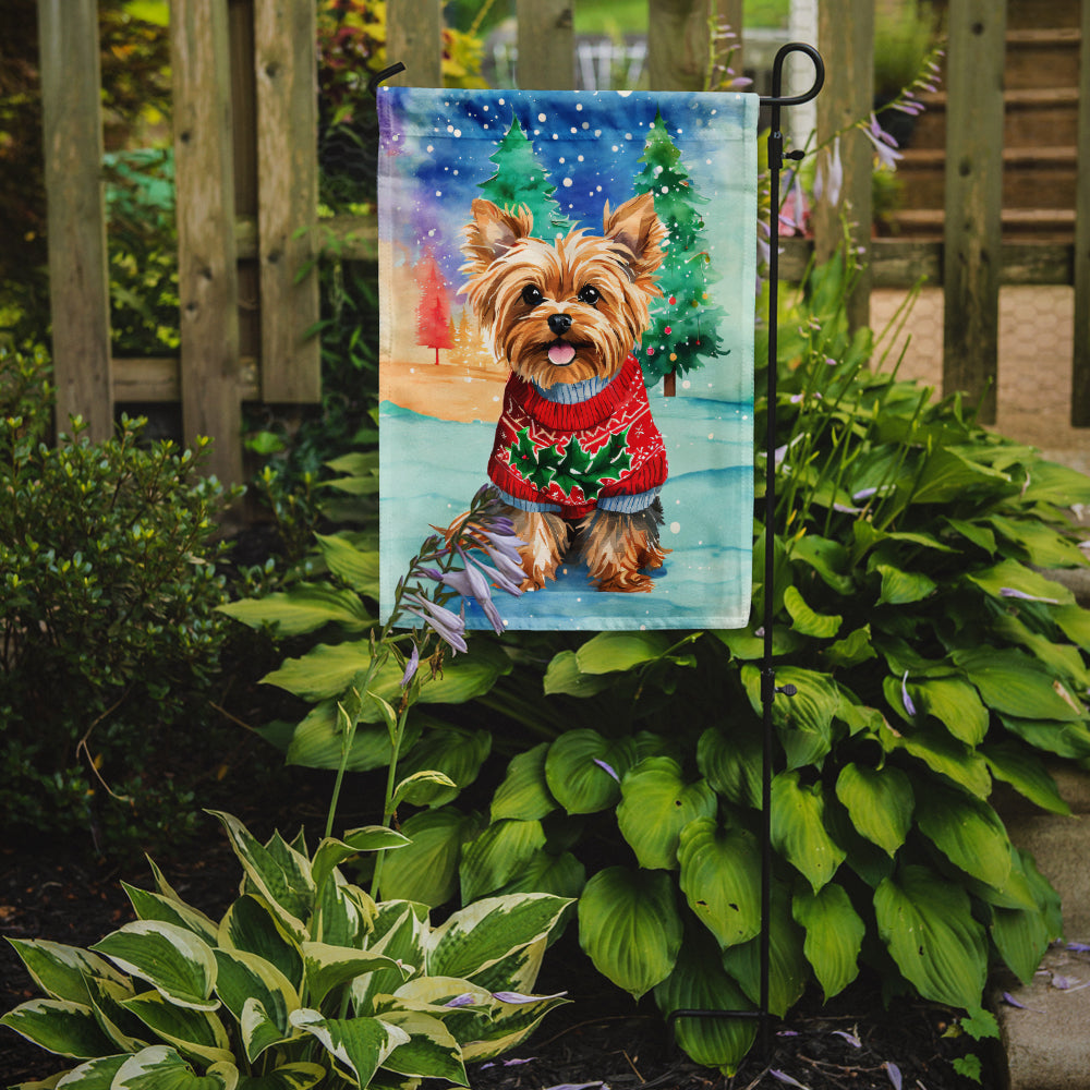 Buy this Yorkshire Terrier Yorkie Christmas Garden Flag