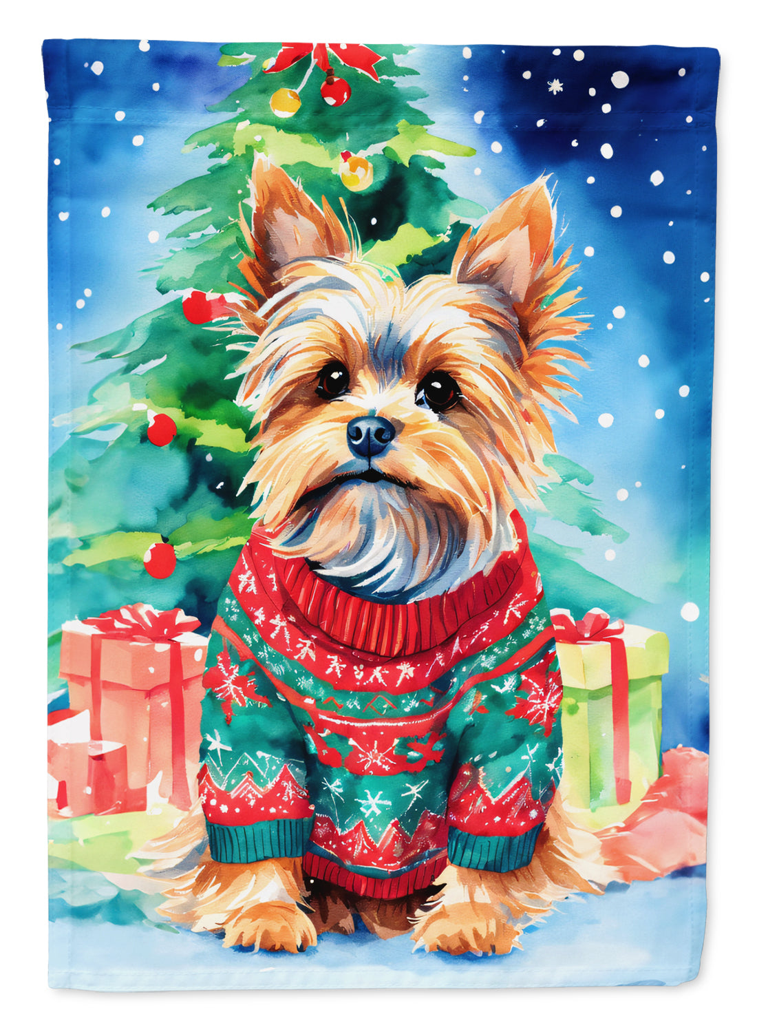 Buy this Yorkshire Terrier Yorkie Christmas Garden Flag