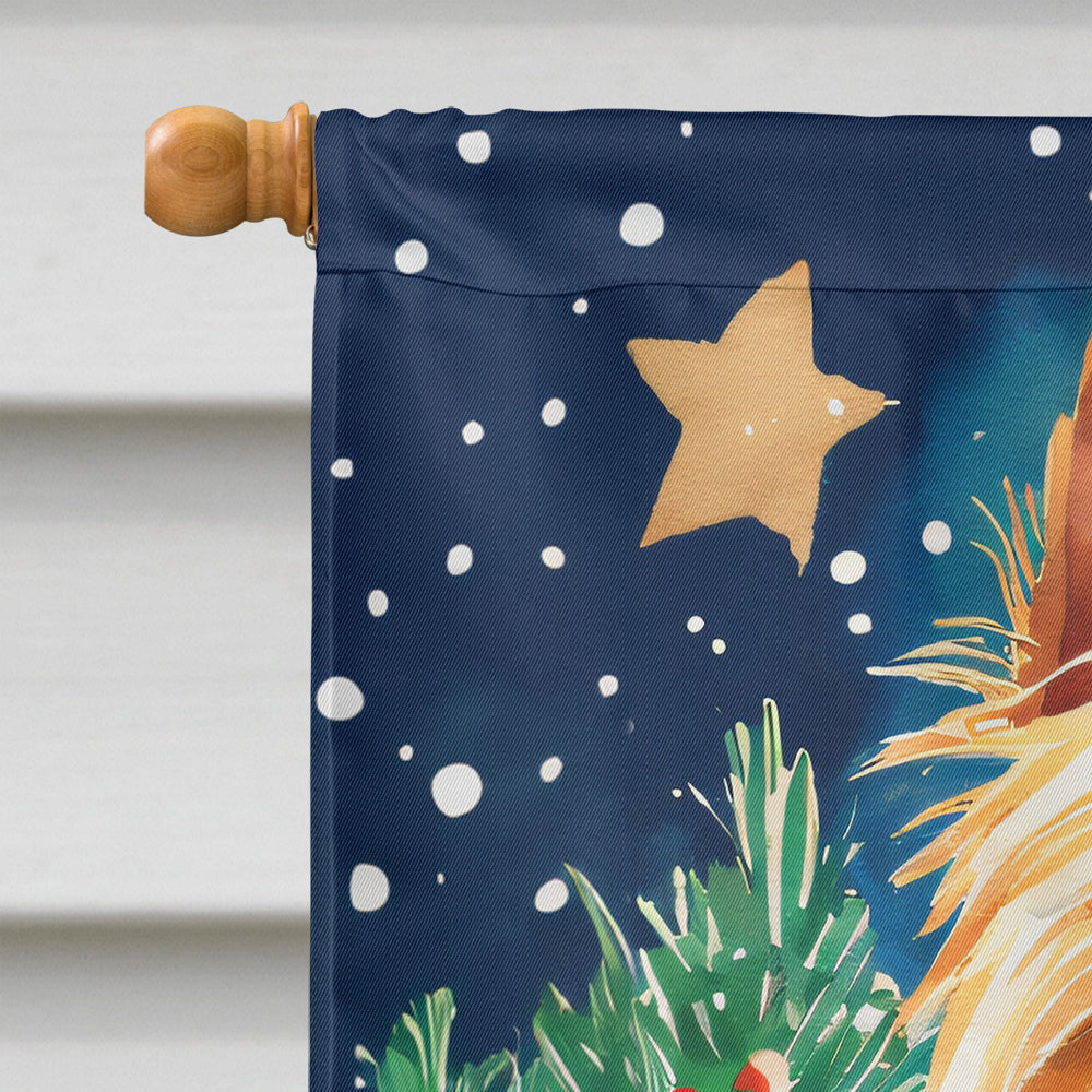 Yorkshire Terrier Yorkie Christmas House Flag