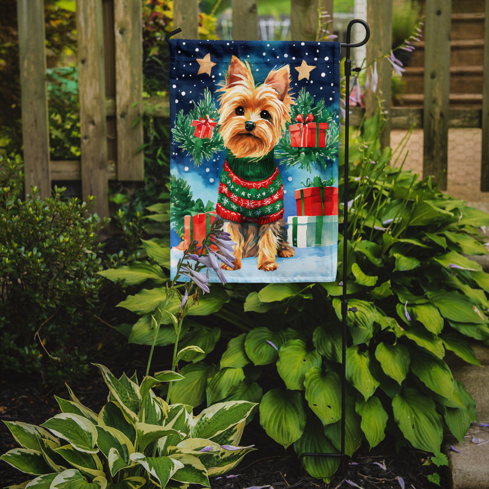 Buy this Yorkshire Terrier Yorkie Christmas Garden Flag