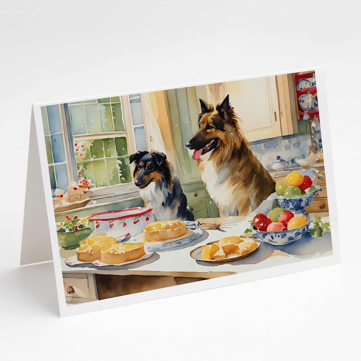 Buy this Belgian Tervuren Christmas Cookies Greeting Cards Pack of 8