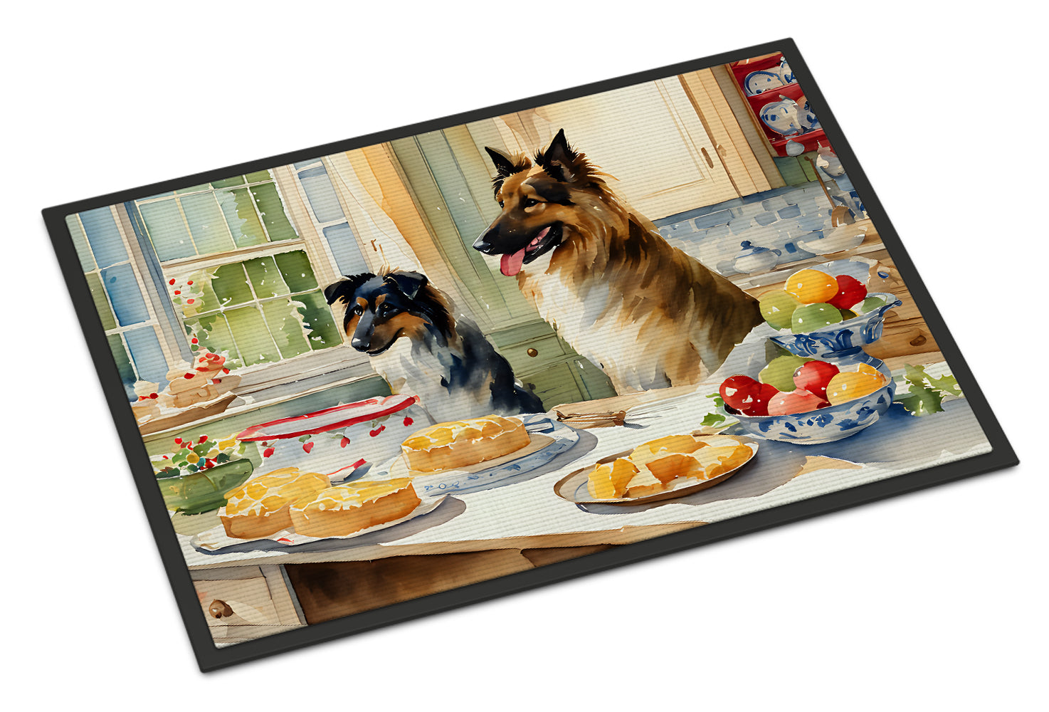 Buy this Belgian Tervuren Christmas Cookies Doormat