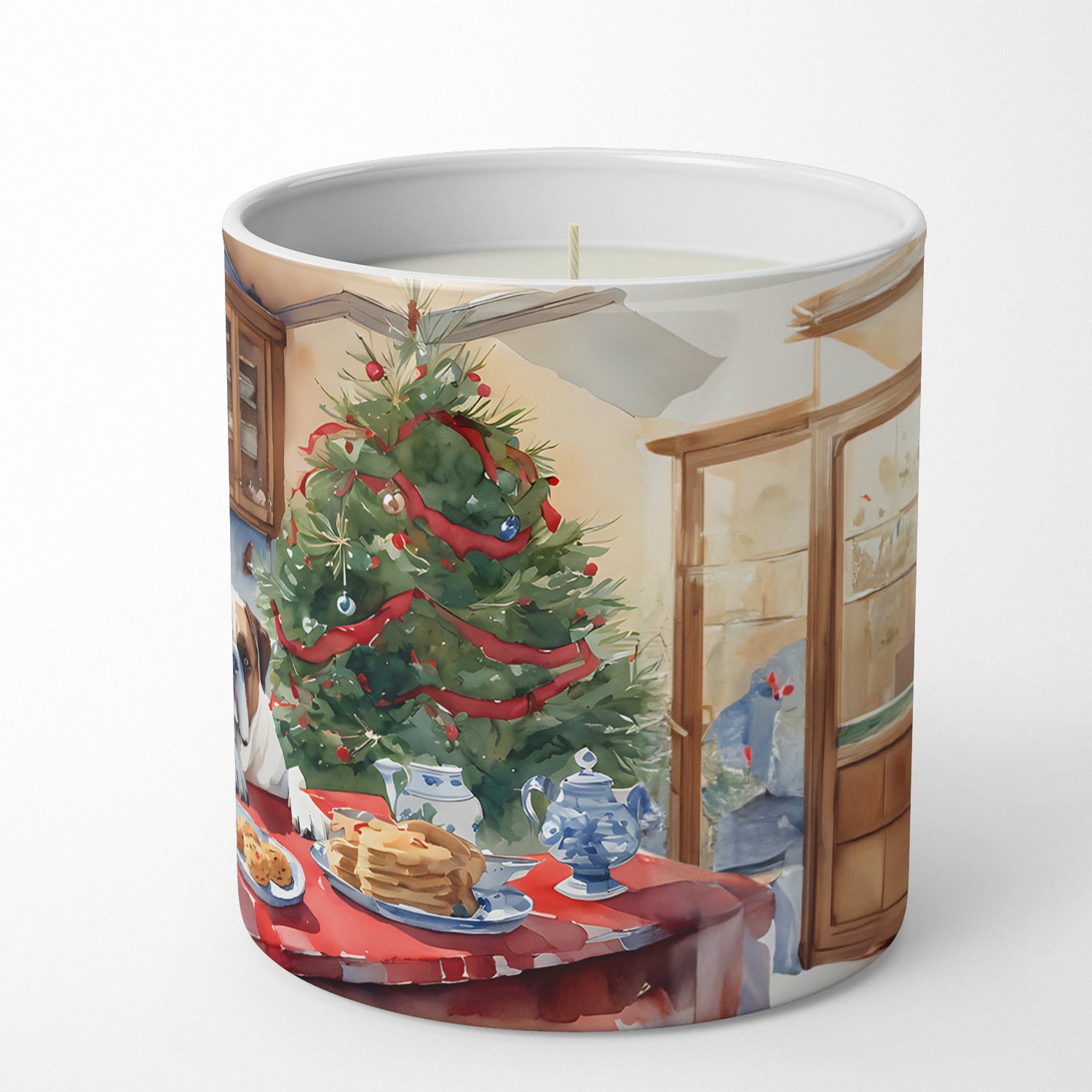 Boxer Christmas Cookies Decorative Soy Candle