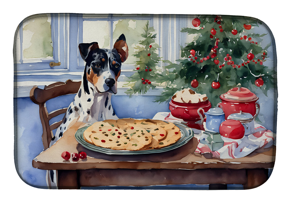 Buy this Catahoula Christmas Cookies Dish Drying Mat