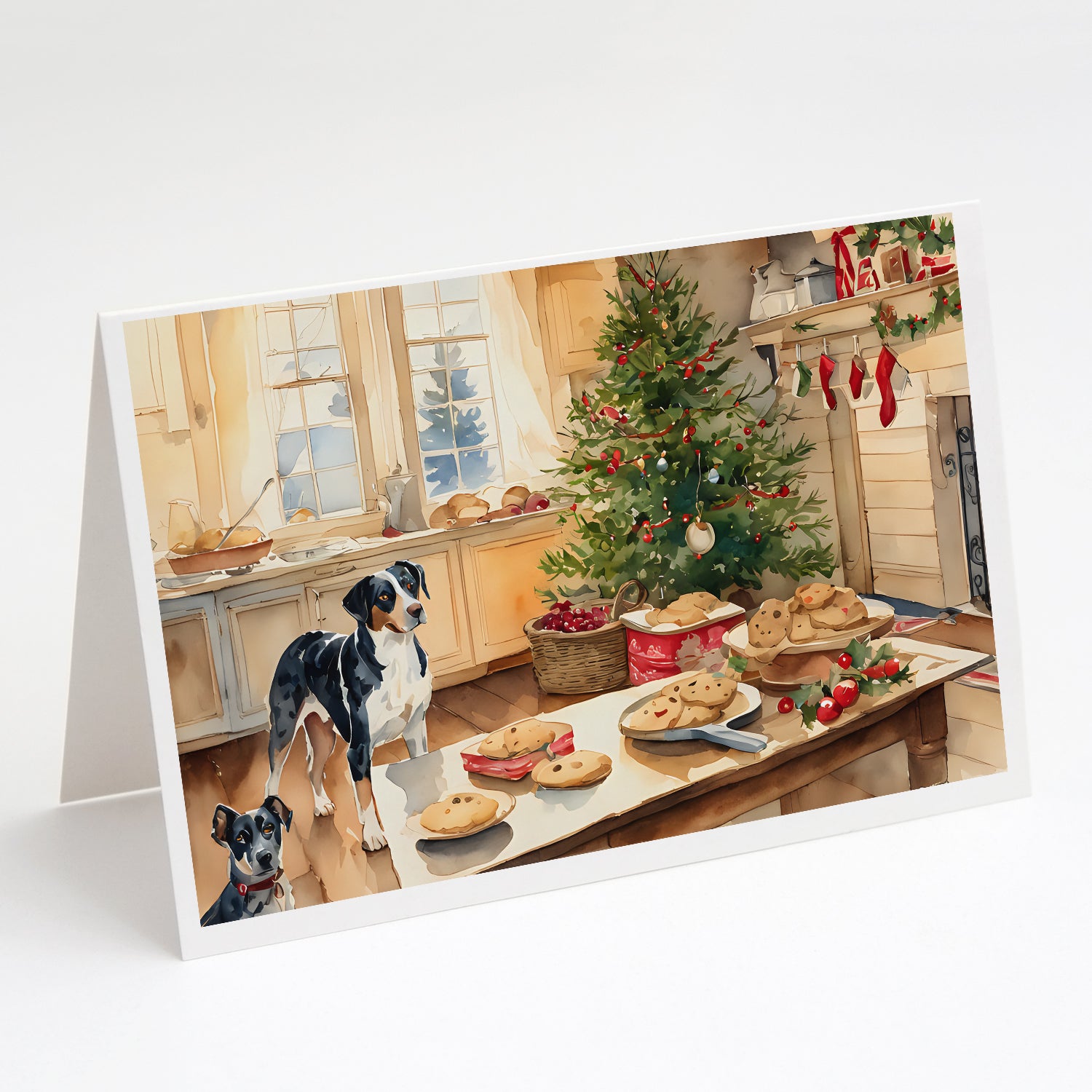 Buy this Catahoula Christmas Cookies Greeting Cards Pack of 8