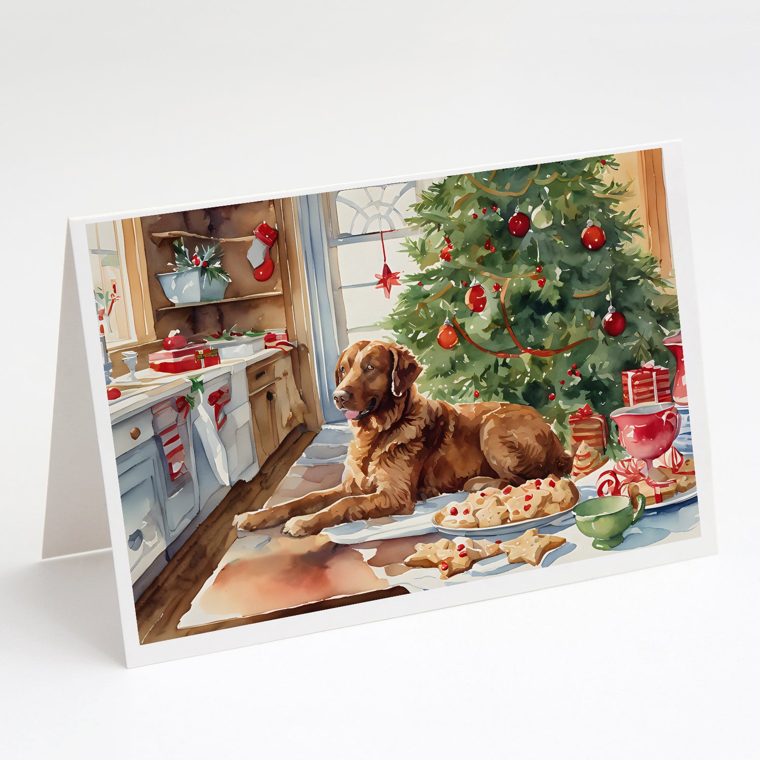 Buy this Chesapeake Bay Retriever Christmas Cookies Greeting Cards Pack of 8