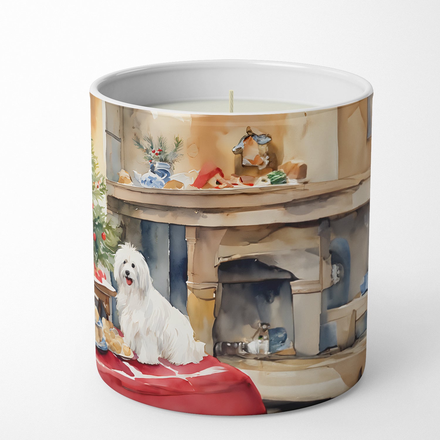 Coton De Tulear Christmas Cookies Decorative Soy Candle