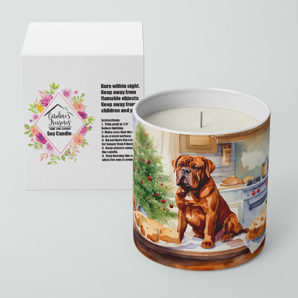 Dogue de Bordeaux Christmas Cookies Decorative Soy Candle