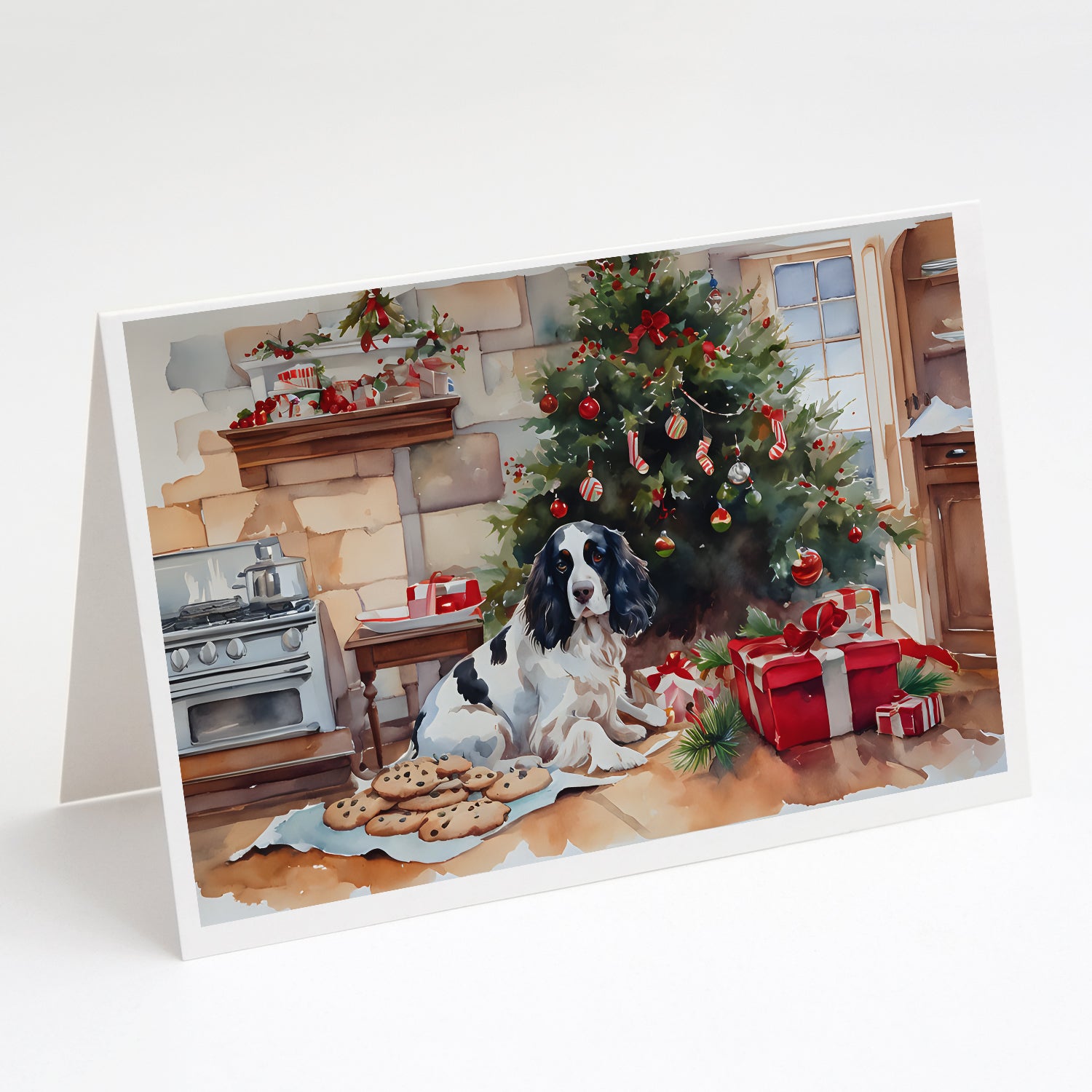 Buy this English Springer Spaniel Christmas Cookies Greeting Cards Pack of 8