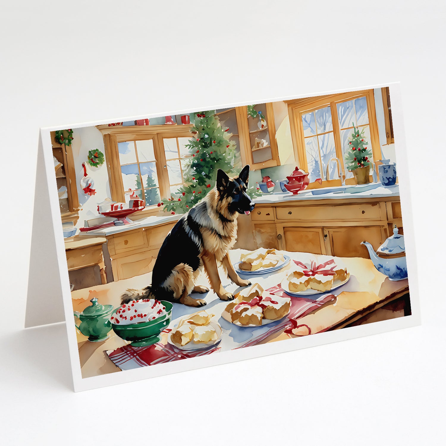 Buy this German Shepherd Christmas Cookies Greeting Cards Pack of 8