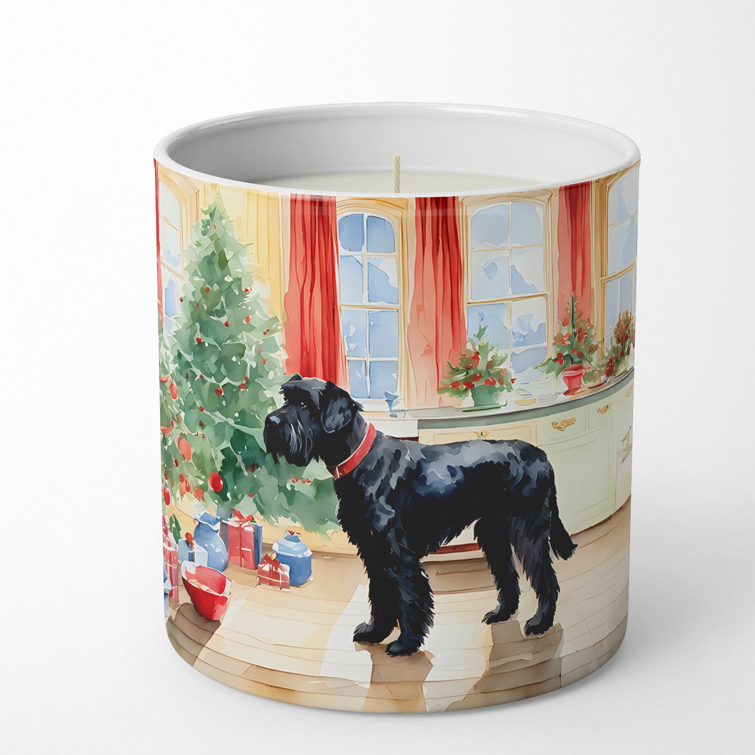 Giant Schnauzer Christmas Cookies Decorative Soy Candle