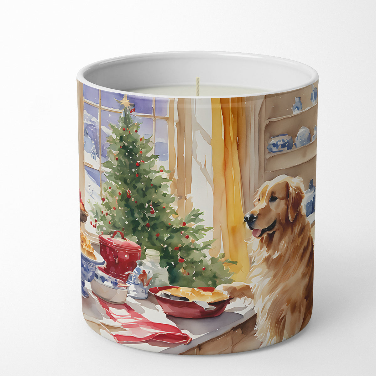 Buy this Golden Retriever Christmas Cookies Decorative Soy Candle