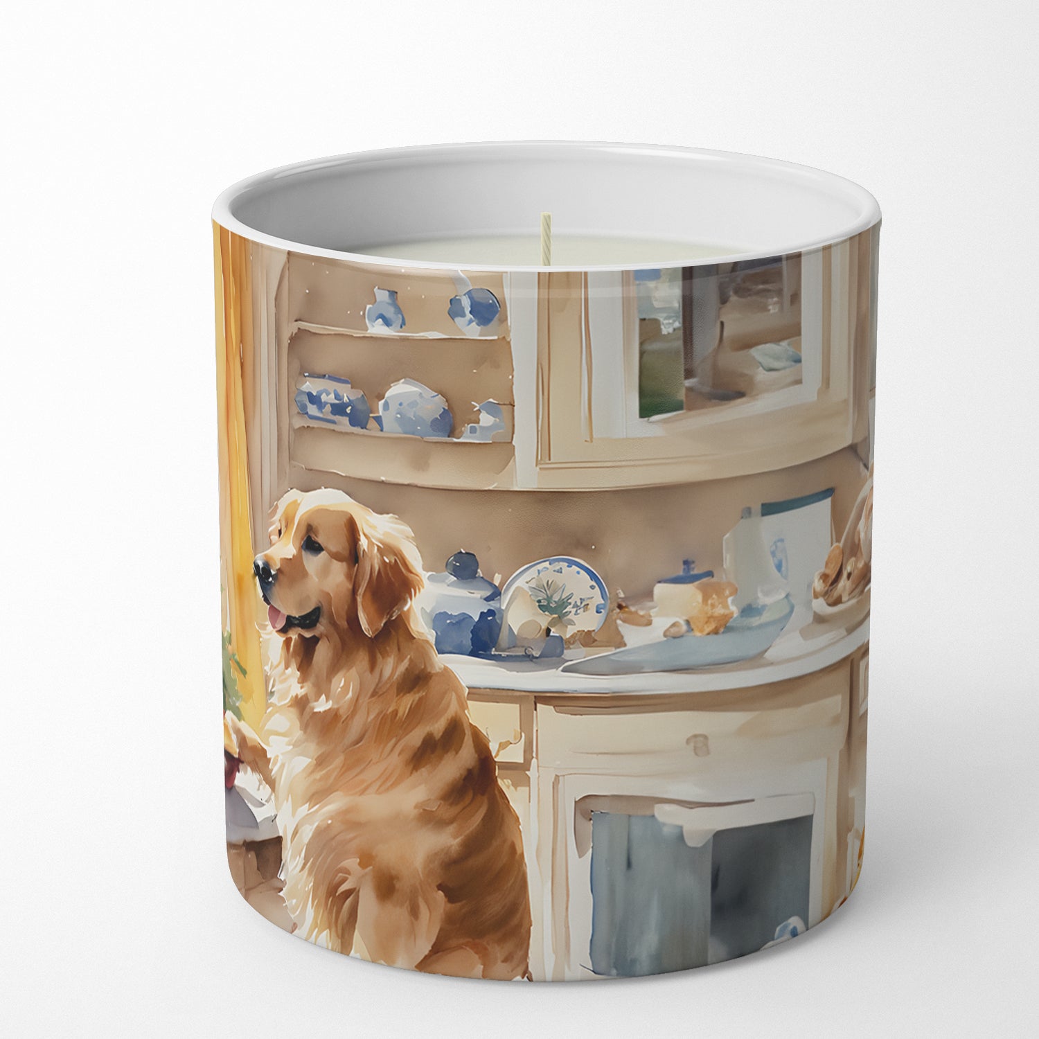 Golden Retriever Christmas Cookies Decorative Soy Candle