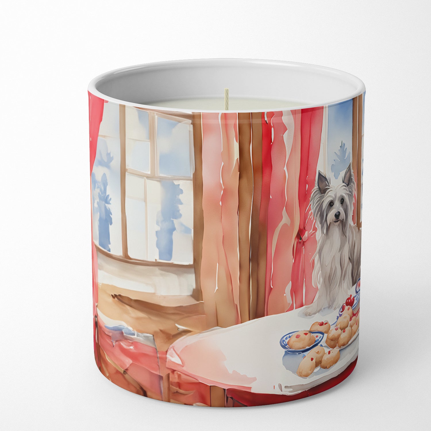 Chinese Crested Christmas Cookies Decorative Soy Candle