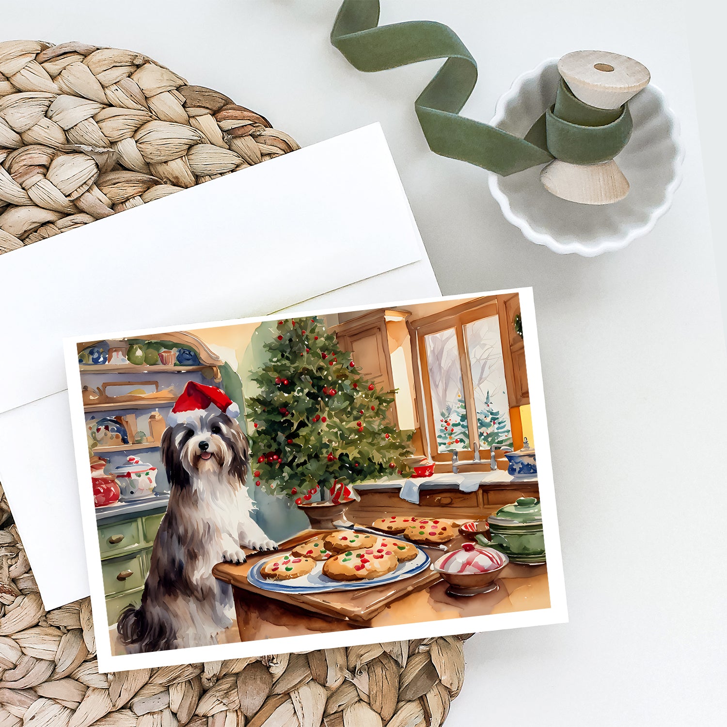 Havanese Christmas Cookies Greeting Cards Pack of 8