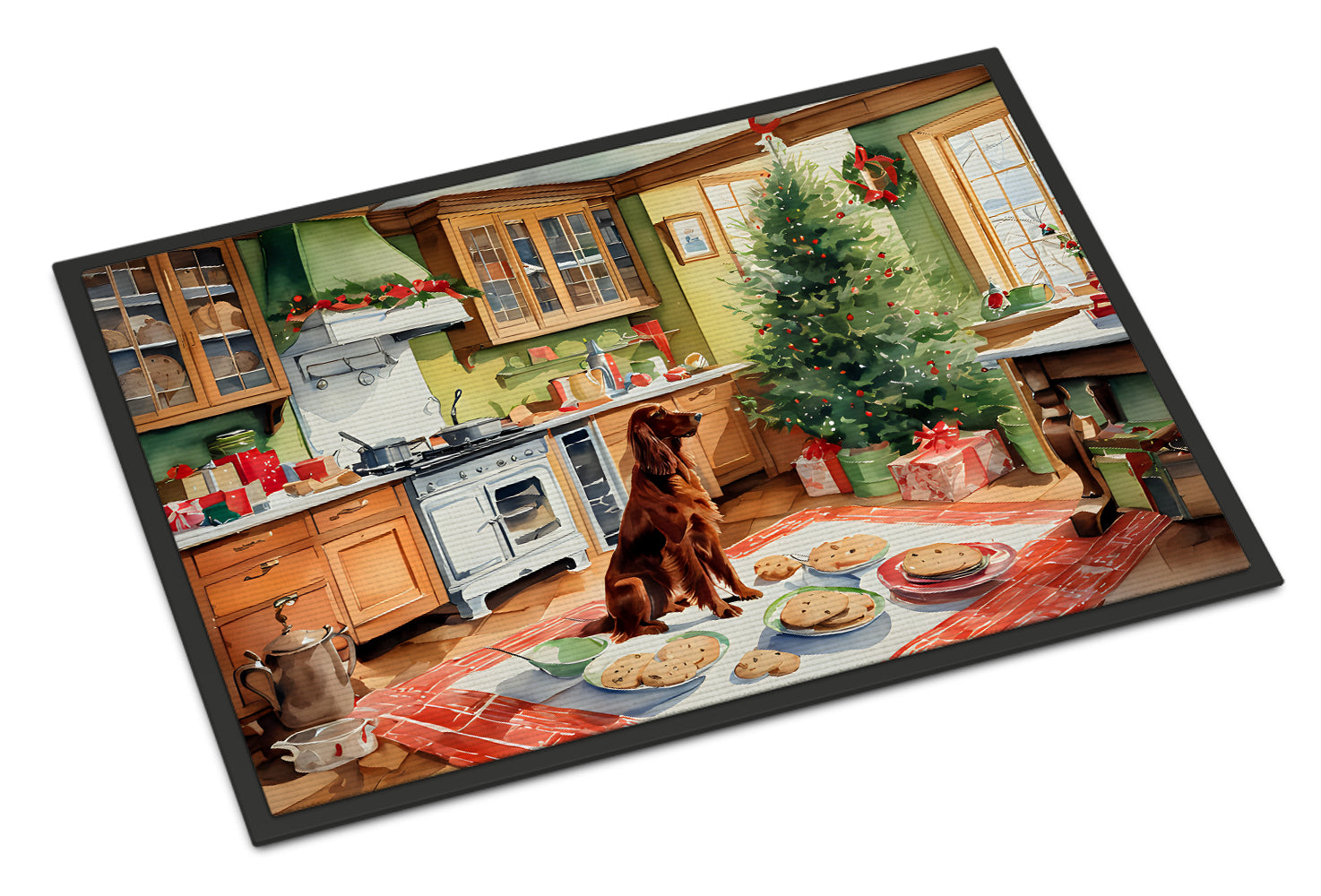 Buy this Irish Setter Christmas Cookies Doormat