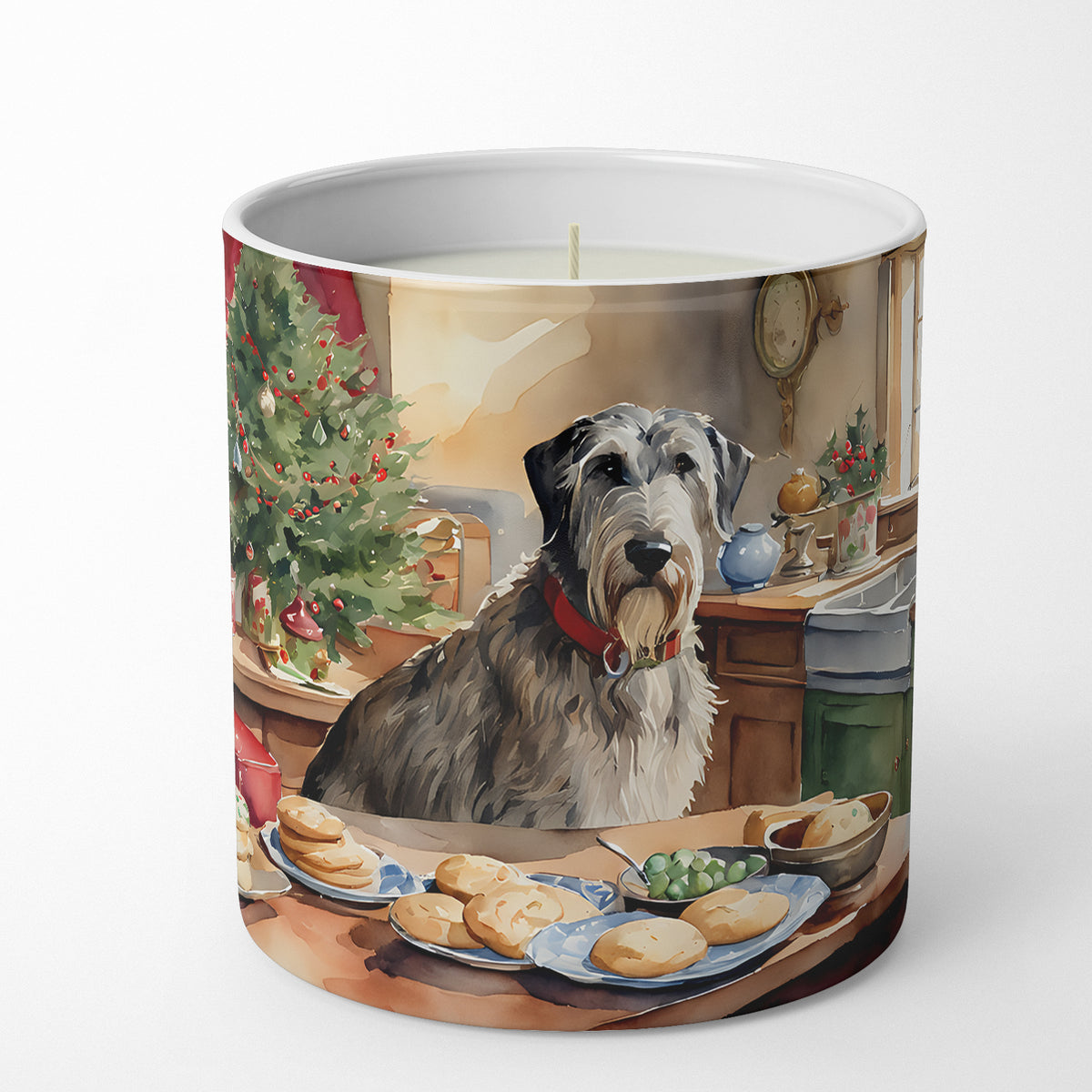 Buy this Irish Wolfhound Christmas Cookies Decorative Soy Candle