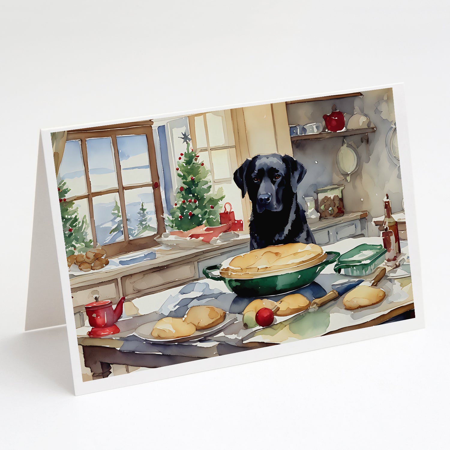 Buy this Labrador Retriever Christmas Cookies Greeting Cards Pack of 8