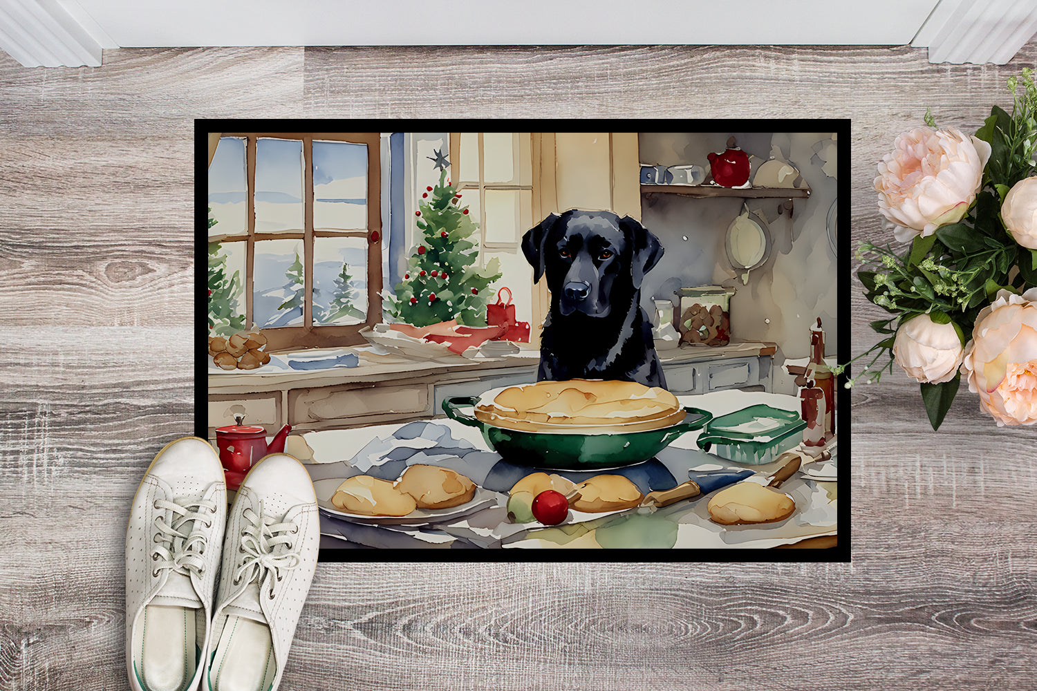 Buy this Labrador Retriever Christmas Cookies Doormat