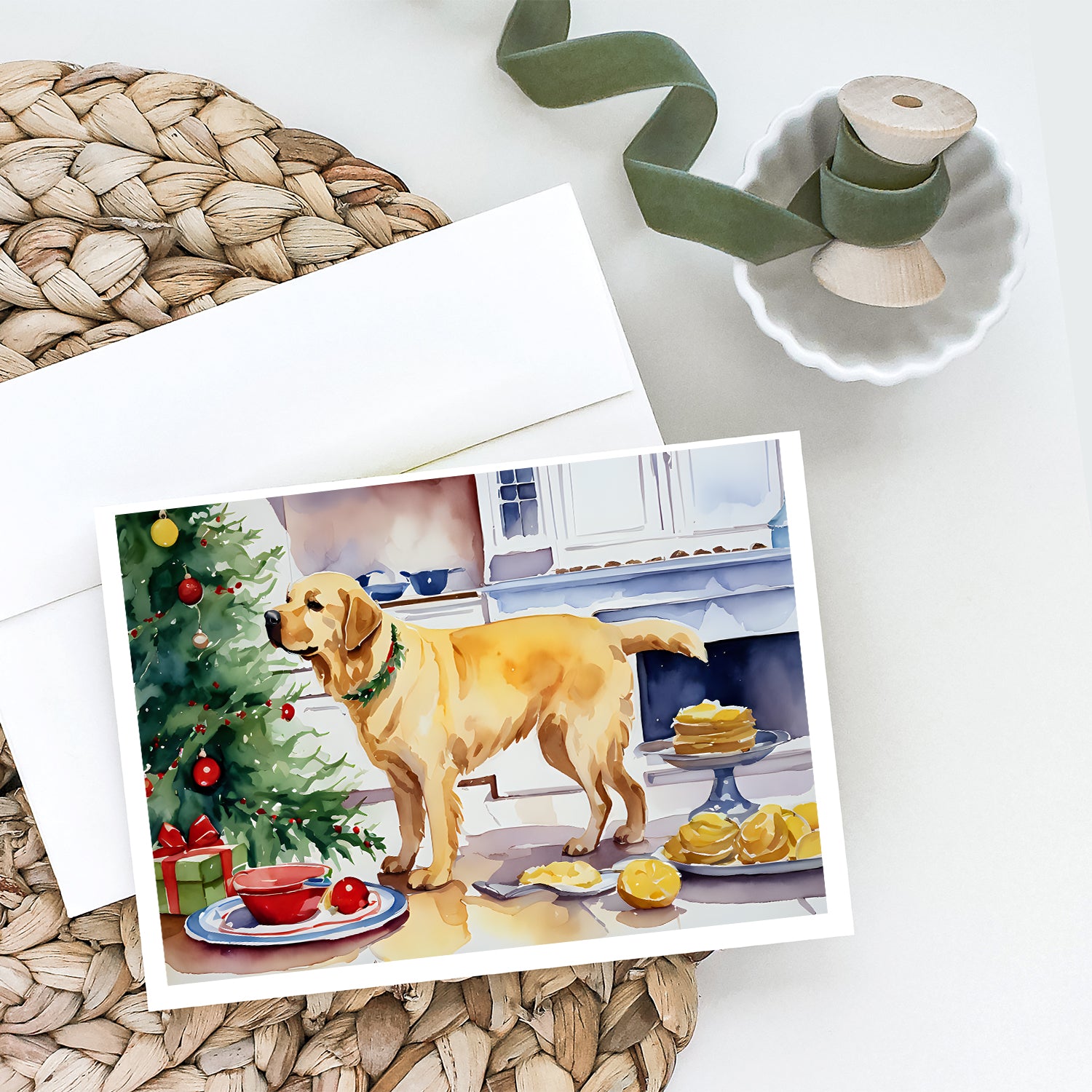 Buy this Labrador Retriever Christmas Cookies Greeting Cards Pack of 8