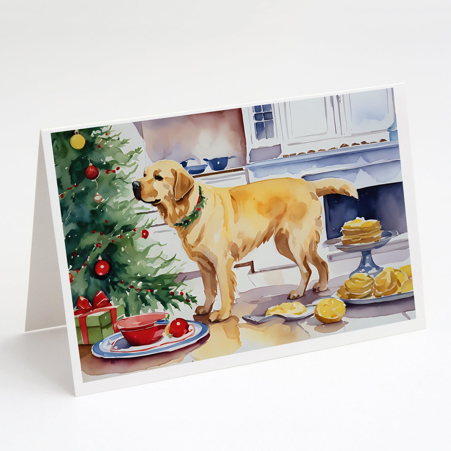 Buy this Labrador Retriever Christmas Cookies Greeting Cards Pack of 8