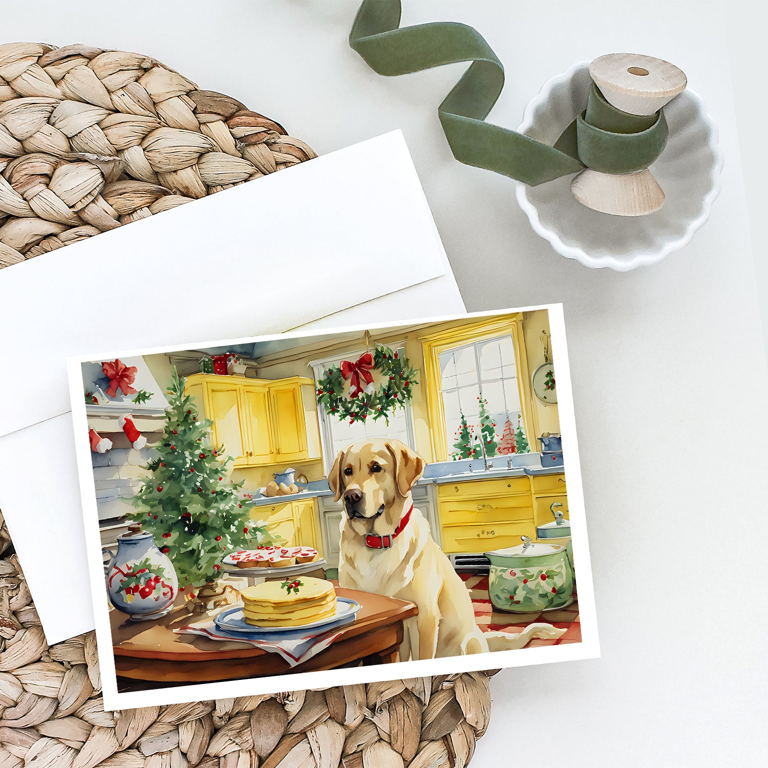 Labrador Retriever Christmas Cookies Greeting Cards Pack of 8