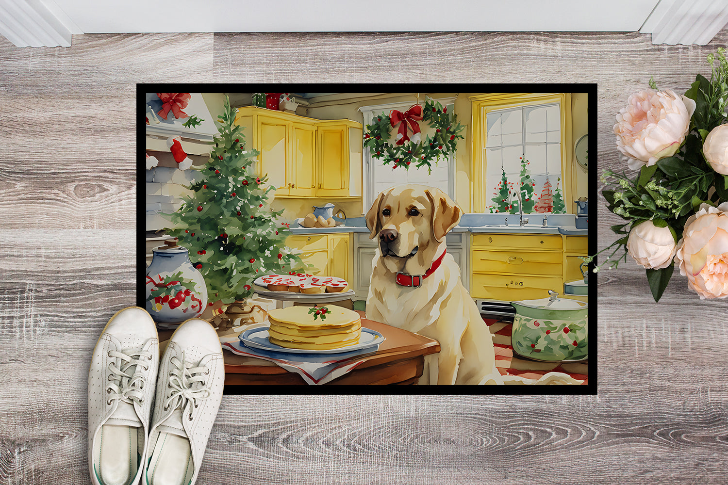 Buy this Labrador Retriever Christmas Cookies Doormat