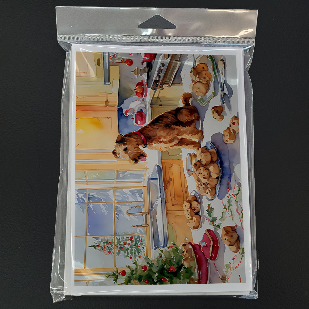 Lakeland Terrier Christmas Cookies Greeting Cards Pack of 8